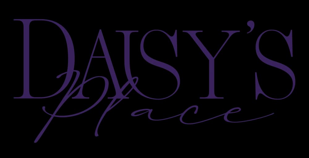 Daisy’s Place white wordmark against the signature purple brand colour
