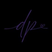 Handwritten dp monogram